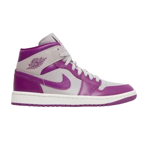 Wmns Air Jordan 1 Mid 'Magenta 'Sneakers Purple/Light grey/White BQ6472 501