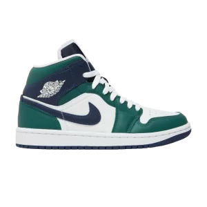 Wmns Air Jordan 1 Mid SE 'Noble Green' Noble Green/White/Midnight Fleet DZ5326 300