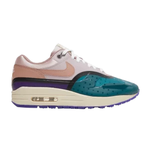 Nike Wmns Air Max 1 Premium 'Mini Symbols' Sneakers Plum Mist/Fossil Rose/Oxford Pink DV2301 501