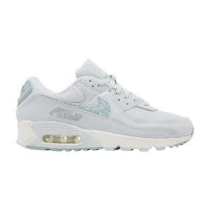 Nike Wmns Air Max 90 'Camo Swoosh' Aura/Ocean Cube/Summit White/Aura DJ5415 400