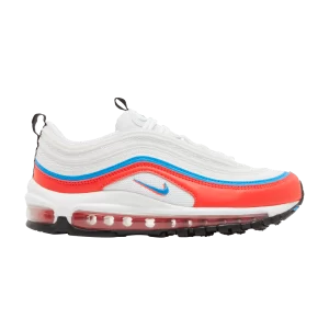 Nike Wmns Air Max 97 'Double Swooshes' White/Bright Crimson/Black/Photo Blue DV2222 100