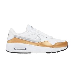 Nike Wmns Air Max SC 'White Metallic Gold' White/Metallic Gold/Black/Metallic Silver CW4554 107