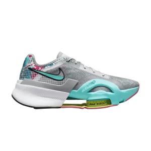 Nike Wmns Air Zoom SuperRep 3 'Graffiti Graphics' Light Smoke Grey/Photon Dust/Pinksicle/Dynamic Turquoise DQ0303 001