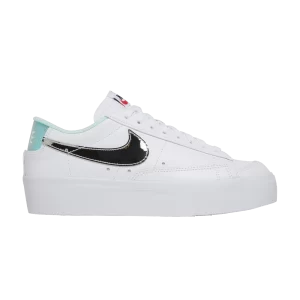 Nike Wmns Blazer Low Platform 'White Mint Foam' White/Mint foam/Siren red/Metallic silver DQ7654 100