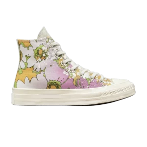 Converse Wmns Chuck 70 High 'Crafted Florals 'Sneakers Beyond Pink/Olive Aura/Egret A00537C