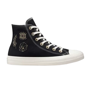 Converse Wmns Chuck Taylor All Star High 'Golden Elements 'Sneakers Black/Light gold/Egret A02209C