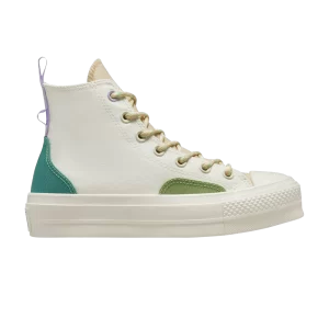 Converse Wmns Chuck Taylor All Star Lift Platform High 'Colorblock Overlay – Algae Coast 'Sneakers Egret/Oat milk/Algae Coast A05127C