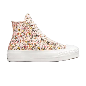 Converse Wmns Chuck Taylor All Star Lift Platform High 'Florals 'Sneakers Natural ivory/Terracotta pink A03341C