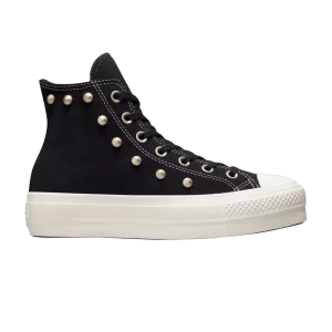 Converse Wmns Chuck Taylor All Star Lift Platform High 'Studs – Black Light Gold 'Sneakers Black/Light gold/Egret A04271C