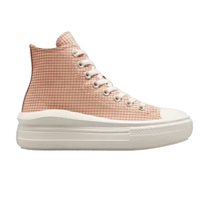 Converse Wmns Chuck Taylor All Star Move Platform High 'Checkered – Rhubarb Pie 'Sneakers Oat milk/Rhubarb pie/Egret A05130C