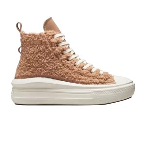 Converse Wmns Chuck Taylor All Star Move Platform High 'Sherpa – Champagne Tan 'Sneakers Champagne Tan/Egret/Egret A04259C