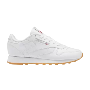 Reebok Wmns Classic Leather 'White Gray Gum' Sneakers Shoes White/Pure Grey/Bubblegum 100008495