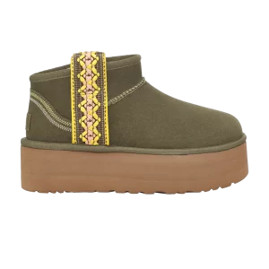 Sneakers UGG Wmns Classic Ultra Mini Platform 'Braid – Burnt Olive 'burnt olive 1138491 BTOL