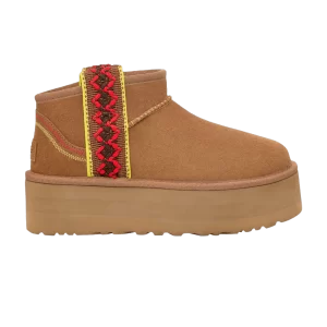 Sneakers UGG Wmns Classic Ultra Mini Platform 'Braid – Chestnut 'Chestnut 1138491 CHE