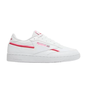 Reebok Wmns Club C 85 Vegan 'White Atomic Pink 'Sneakers Shoes White/Atomic Pink/Vector Red GZ3663