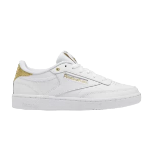 Reebok Wmns Club C 85 'White Gold Metallic' Sneakers White Shoes/White Shoes/Metallic Gold GY9727