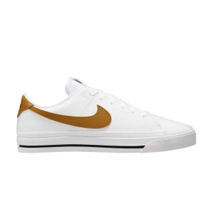 Nike Wmns Court Legacy Next Nature 'White Gold Suede' White/Volt/Black/Gold Suede DH3161 105