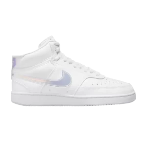 Nike Wmns Court Vision Mid 'White Iridescent' White/Football grey/Multicolor FD0819 100