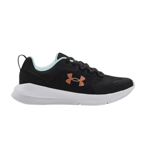 Under Armor Wmns Essential 'Black Fuse Teal' Sneakers Black/Fuse Teal 3022955 004