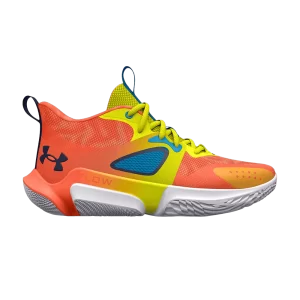 Under Armor Wmns Flow Breakthru 3 E24 'Panic Orange Yellow Ray 'Sneakers Orange Panic/Yellow Beam 3026805 800