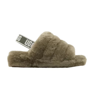 UGG Wmns Fluff Yeah Slide 'Burnt Olive' Sneakers burnt olive 1095119 BTOL