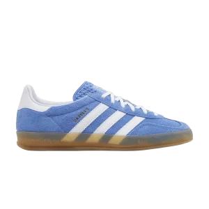 adidas Wmns Gazelle Indoor 'Blue Fusion Gum' Sneakers Fusion Blue/White Shoes/Metallic Gold HQ8717