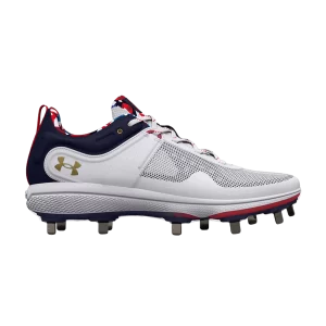 Under Armor Wmns Glyde MT 'USA' Sneakers White/Gold metallic 3026010 100