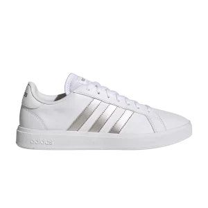 adidas Wmns Grand Court Base 2.0 'White Platinum Metallic' Cloud White/Platinum Metallic/Cloud White GW9263