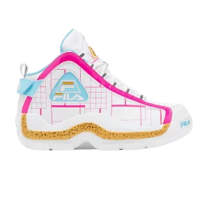 Fila Wmns Grant Hill 2 'Pink Glo Grid' Sneakers White/Pink ball/Lemon 5BM01377 134