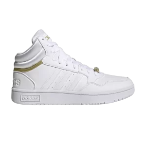 adidas Wmns Hoops 3.0 Mid Classic 'Gold Metallic' Cloud White/Cloud White/Metallic Gold GY4752