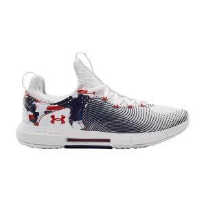 Under Armor Wmns HOVR Rise 2 'USA 'Sneakers White/Red 3023010 101