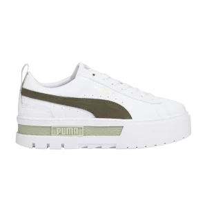 Puma Wmns Mayze 'White Dark Green Moss' Sneakers White/Dark green moss 381983 09