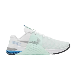 Nike Wmns Metcon 8 White Mint Foam White/Mint Foam/University Blue/Metallic Silver DO9327 100