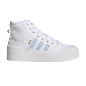 adidas Wmns Nizza Bonega Mid 'White Clear Sky' White Cloud/Clear Sky/Metallic Gold GW6762