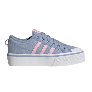 adidas Wmns Nizza Platform 'Altered Blue Bliss Pink' Sneakers Altered Blue/Bliss Pink/White Cloud GV9180