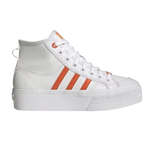 adidas Wmns Nizza Platform Mid Vegan 'White Bliss Orange' Cloud White/Translucent Orange/Orange Bliss GY1897