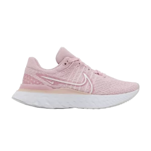 Nike Wmns React Infinity Run Flyknit 3 'Pink Glaze' Pink Glaze/Pink Foam/Photon Dust/White DD3024 600