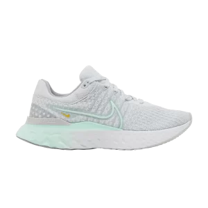 Nike Wmns React Infinity Run Flyknit 3 'Pure Platinum Mint Foam' Pure Platinum/White/Barely Green/Mint Foam DD3024 007