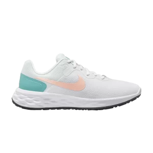 Nike Wmns Revolution 6 'White Washed Teal' White/Barely Green/Washed Til/Arctic Orange DR9873 100