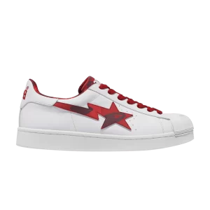 BAPE Wmns Skullsta 'White Red 'Sneakers Red 1J20291007 RED