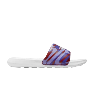 Nike Wmns Victori One Slide 'Cinnabar Lapis Swirl' Sneakers Cinnabar/White/Lapland/Thistle CN9676 601