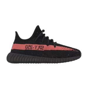 adidas Yeezy Boost 350 V2 Kids 'Red' Black/Red/Black HP6591