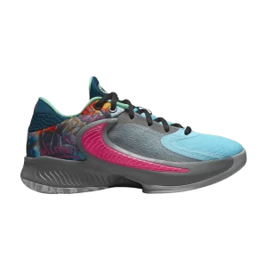 Nike Zoom Freak 4 SE GS 'Family' Gray Smoke/Gray/Green Glow/Pinksicle DQ8040 001