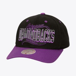 Mitchell & Ness Black Arizona Diamondbacks Block Sweep Pro Adjustable Hat Black 1593898