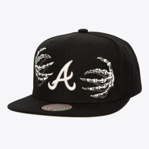 Mitchell & Ness Black Atlanta Braves Snapback Hat Black 1593971