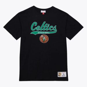 Mitchell & Ness Black Boston Celtics Vintage Logo Legendary Slub T-Shirt Black 1590813