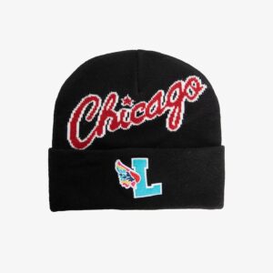 Mitchell & Ness Black Chicago Bulls My Towns Leaders Cuffed Knit Hat Black 1593615