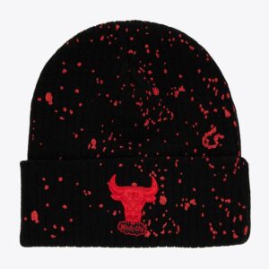 Mitchell & Ness Black Chicago Bulls Nep Cuffed Knit Hat Black 1593479