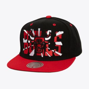 Mitchell & Ness Black Chicago Bulls Shattered OG Snapback Hat Black 1593092