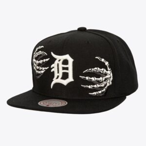 Mitchell & Ness Black Detroit Tigers Snapback Hat Black 1593966